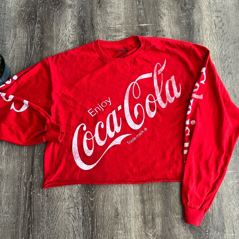 Coca Cola cropped sweatshirt